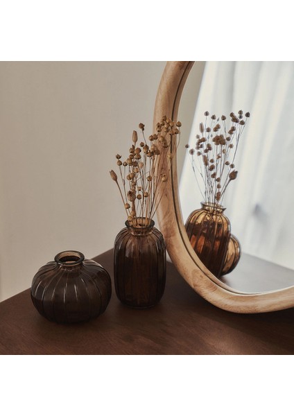 Natural Ahşap Düzensiz Duvar Aynası - Asimetrik Duvar Aynası 42CM x 35CM modelleri