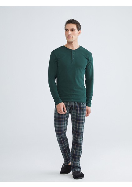 Yeni Sezon Standart Kalıp Erkek Pijama Takımı