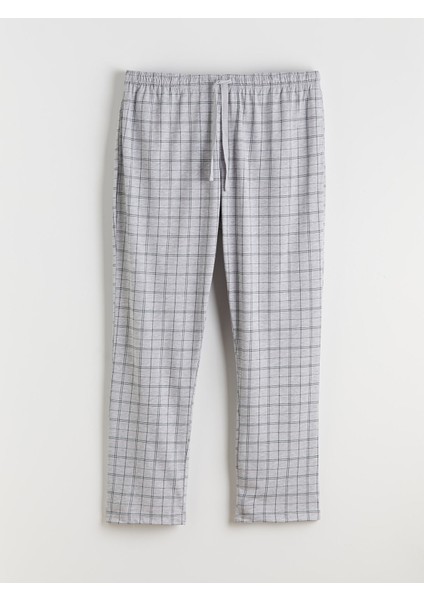 Yeni Sezon Standart Kalıp Ekose Erkek Pijama Alt