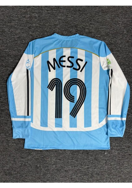 Messi 19 Arjantin 2006 Uzun Kol Nostalji Forması