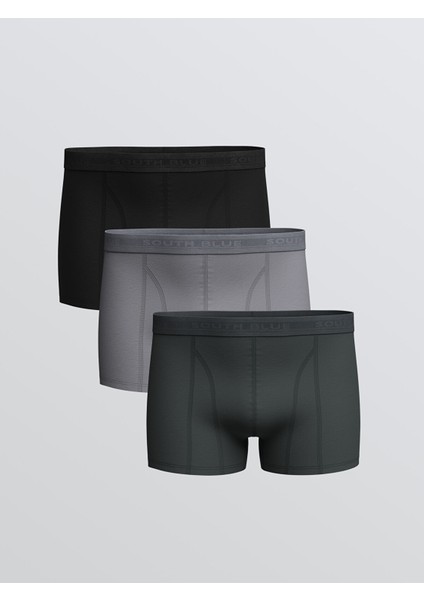 Yeni Sezon Standart Kalıp Pamuklu Esnek Erkek Boxer 3'lü