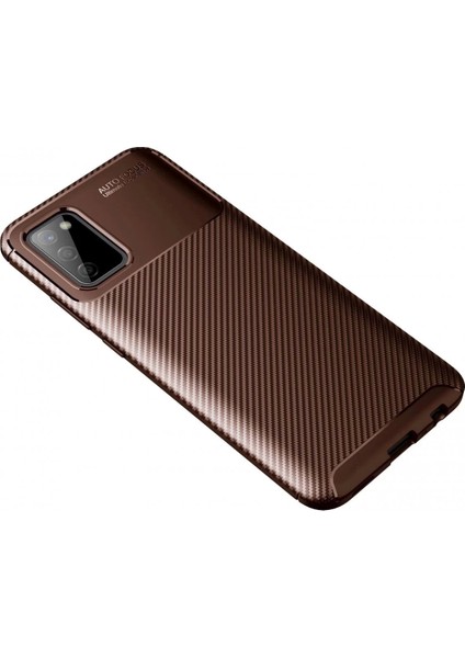 Bfs Samsung Galaxy A02S Kılıf Auto Focus Karbon Kapak - Kahverengi fiyatları