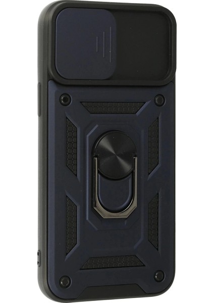 Bfs iPhone 13 Pro Max Kılıf Pars Lens Yüzüklü Silikon - Lacivert fiyatları