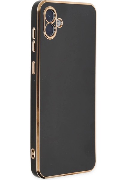 Bfs Samsung Galaxy A04 Kılıf Volet Silikon - Siyah