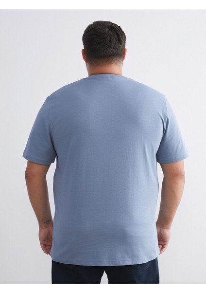 Yeni Sezon Büyük Beden V Yaka Penye Erkek Tişört fırsatları