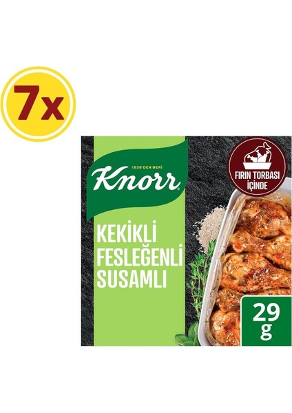 Kekikli & Fesleğenli & Susamlı Tavuk Çeşnisi 29 gr x 7 Adet