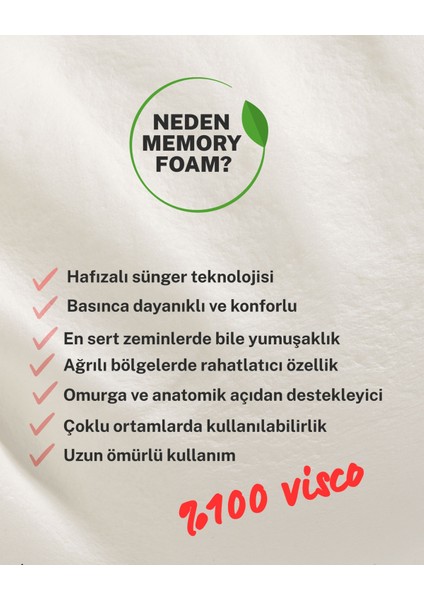 Visco Klasik Yastık Memory Foam Tam Ortopedik Yastık 60*40*12 cm Boyun Yastığı Visko Dolgulu modelleri