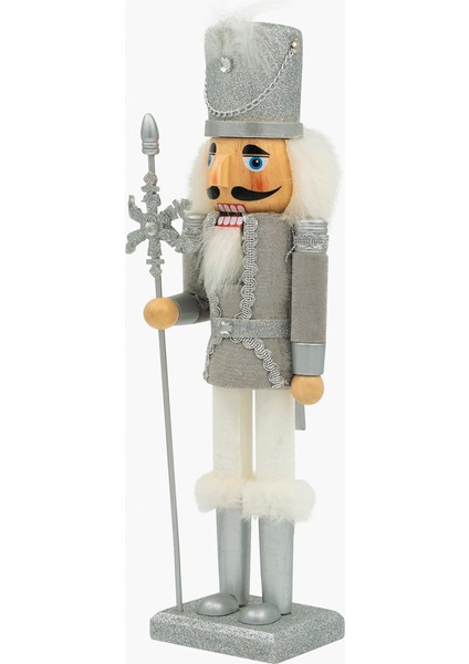 Beyaz&gümüş Stantlı Nutcracker 38 cm fırsatları