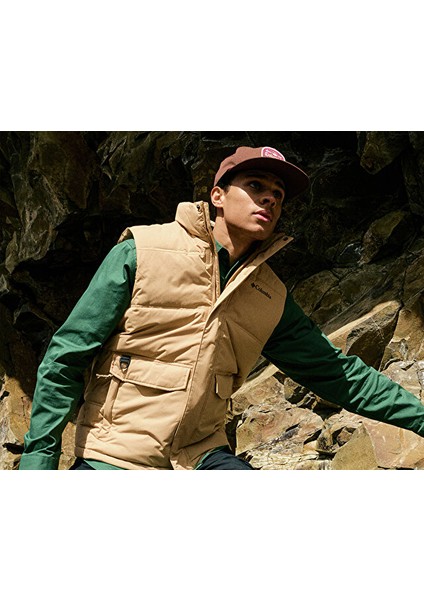 Landroamer™ Puffer Vest Erkek Outdoor Yeleği 2134281262 Kahverengi fiyatları