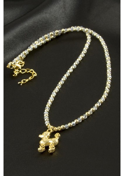 Ds-Derin Köpek Kristal Kolye-Sarı fiyatları