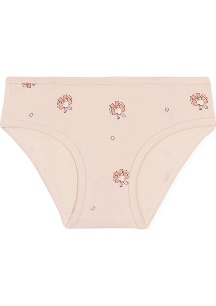 Kız Çocuk Pamuklu Renkli Baskılı Bikini Külot 3'lü Paket 5834 Renkli modelleri