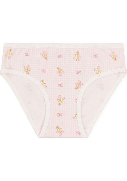 Kız Çocuk Pamuklu Renkli Baskılı Bikini Külot 3'lü Paket 5834 Renkli indirimleri