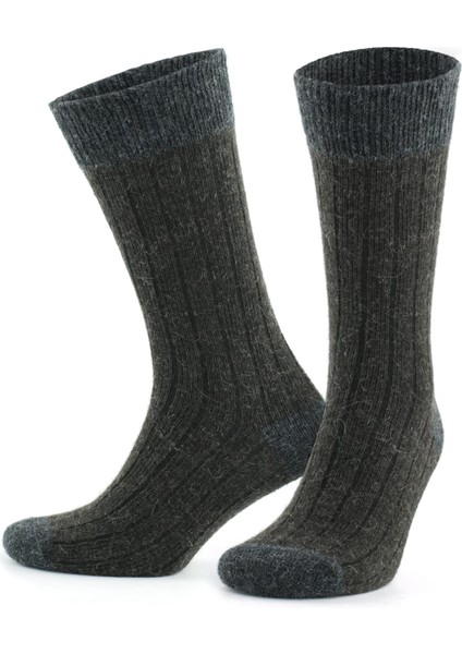 Alpaka Yünlü Topuk Burun Renkli Termal Kışlık Çorap 3096 fırsatları