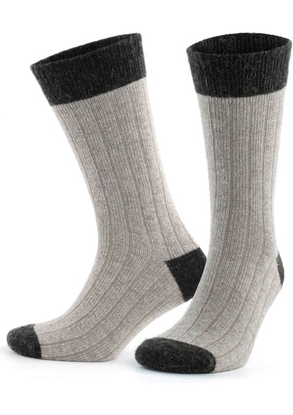 Alpaka Yünlü Topuk Burun Renkli Termal Kışlık Çorap 3096 indirimleri