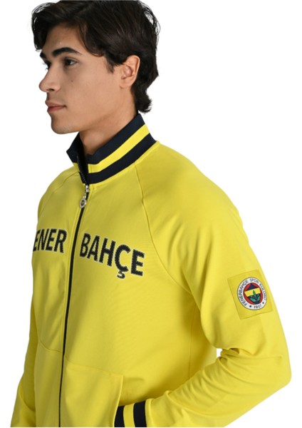 Sarı Tribün Lazer Kutulu Arma Detay Erkek Sweatshirt indirimleri