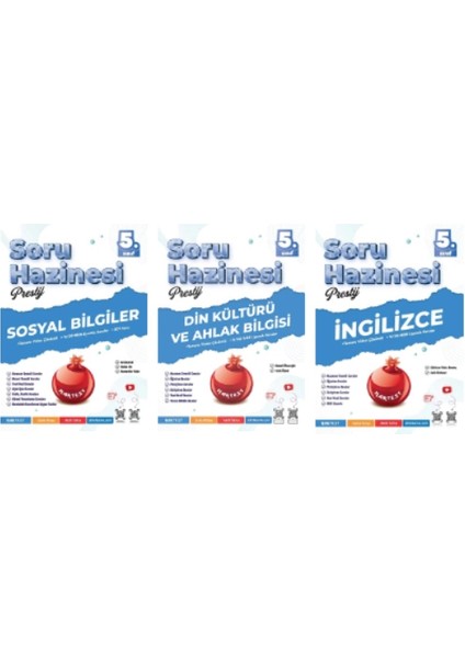 5.sınıf Prestij Sosyal Bilgiler - Din Kültürü - Ingilizce Soru Hazinesi