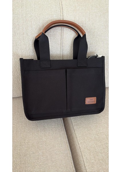 Kadın The Totebag Omuz ve El Çantası - Fermuarlı, Günlük Ofis ve Okul Kullanımına Uygun