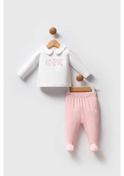 Kız Bebek Patikli Alt Üst Takım, %100 Pamuk / %100 Cotton