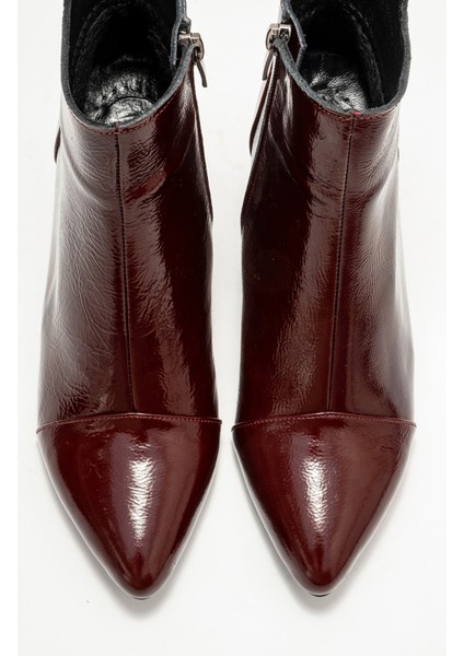 Gael Bordo Rugan Hakiki Deri Kadın Kalın Topuklu Bot fiyatları