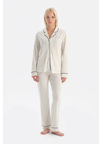 Çizgili Gömlek Pantolon Takım fırsatları