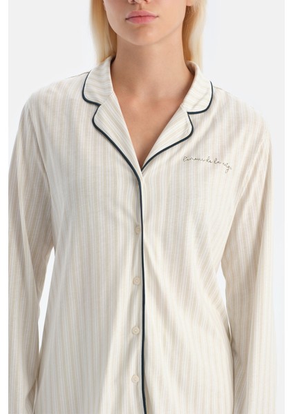 Çizgili Gömlek Pantolon Takım indirimleri