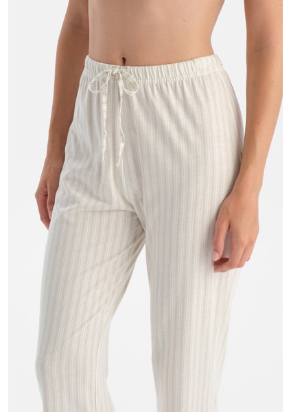 Çizgili Gömlek Pantolon Takım