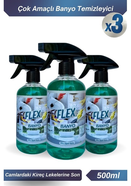 Çok Amaçlı Banyo Temizleyici 500ML (3 Adet)
