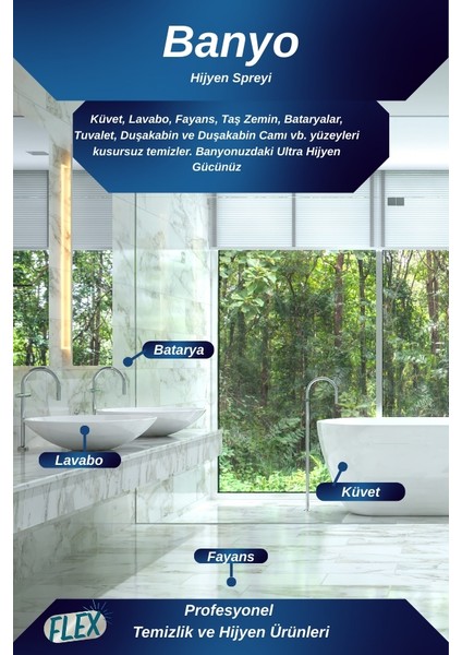 Çok Amaçlı Banyo Temizleyici 500ML (3 Adet) fiyatları