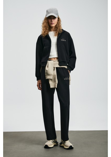 Ada Örme Kadın Eşofman Siyah modelleri