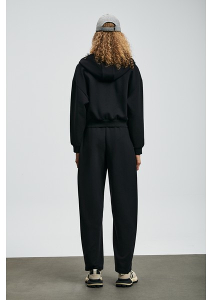 Ada Örme Kadın Eşofman Siyah