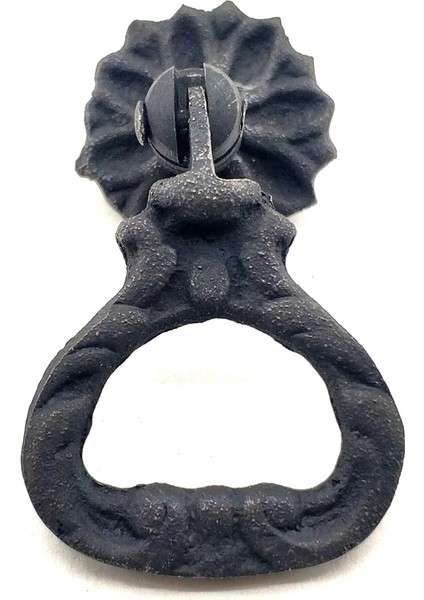 Antika Tarz Dekoratif Pirinç Kalp Sarkaç Mobilya Kulbu - 25 Mm, Oksit