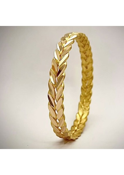 Başak Modeli Burma Bilezik Altın Kaplama modelleri