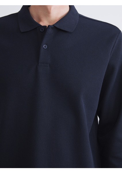 Yeni Sezon Polo Yaka Uzun Kollu Erkek Sweatshirt modelleri