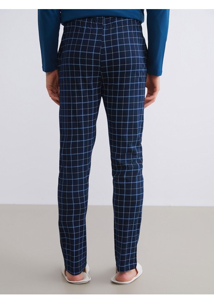 Yeni Sezon Standart Kalıp Ekose Erkek Pijama Alt fırsatları