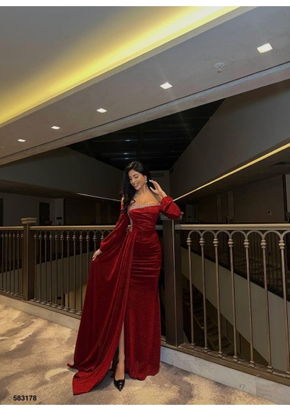 Flowers Kumaş Elbise Kırmızı 583178 fiyatları