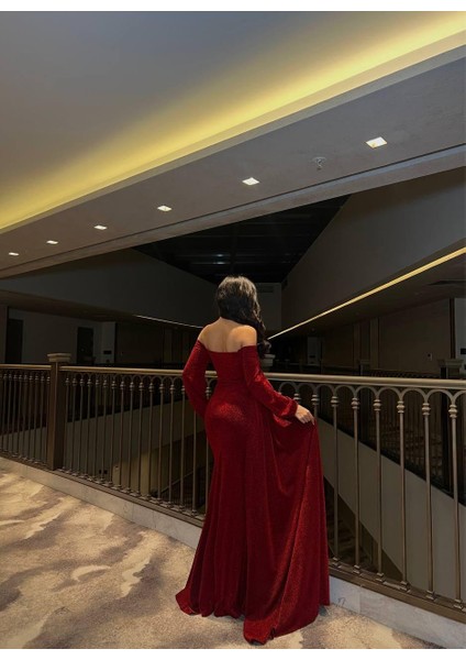 Flowers Kumaş Elbise Kırmızı 583178 modelleri