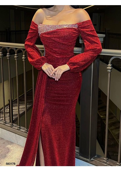 Flowers Kumaş Elbise Kırmızı 583178 fırsatları