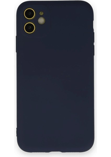 Bfs iPhone 12 Mini Kılıf Nano Içi Kadife Silikon - Lacivert