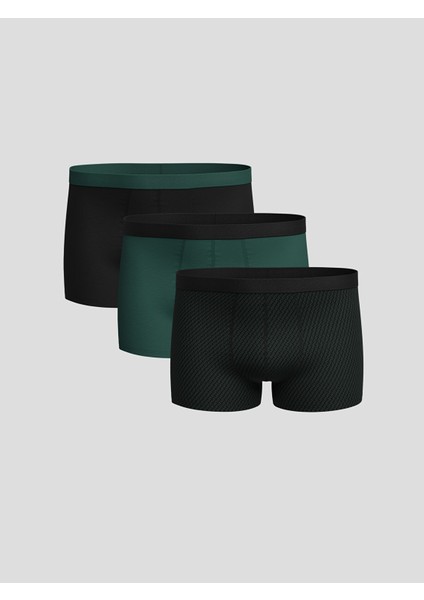 Yeni Sezon Standart Kalıp Pamuklu Esnek Erkek Boxer 3'lü