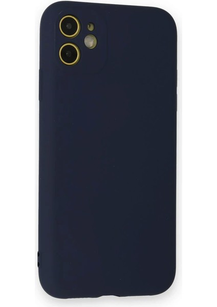 Bfs iPhone 12 Mini Kılıf Nano Içi Kadife Silikon - Lacivert modelleri