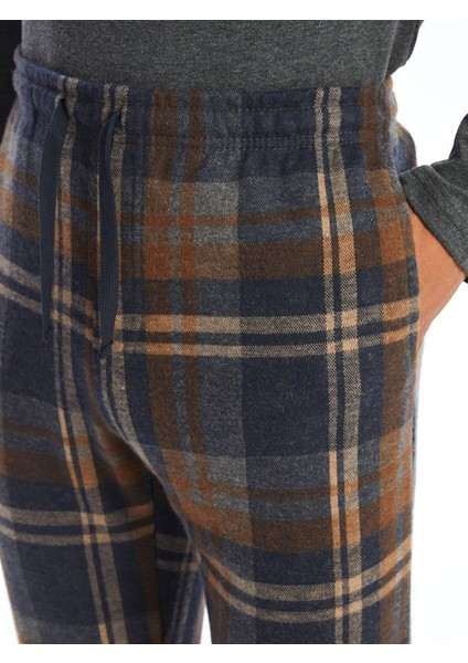 Yeni Sezon Standart Kalıp Ekose Erkek Pijama Alt modelleri