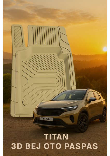 Kia Ev3 2024 3D Bej Oto Paspas Havuzlu Lüx modelleri