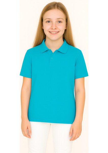 Genç Polo Yaka Tişört | Turuncu | %100 Pamuk | Unisex | Okul & Günlük Kullanım fiyatları