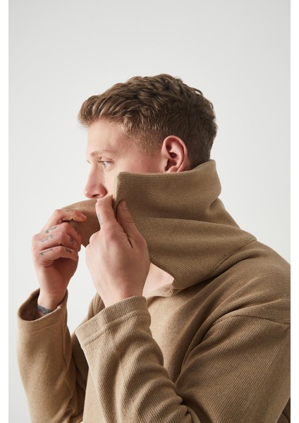 R-5850 Yaka Detaylı Örme Sweat indirimleri