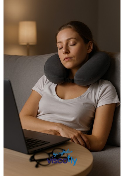 Viscofly Visco Ortopedik Seyahat Yastığı- Boyun Yastığı - 30*30*10 Cm-% 100 Visco Dolgu-Kadife Kumaş fiyatları