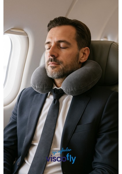 Viscofly Visco Ortopedik Seyahat Yastığı- Boyun Yastığı - 30*30*10 Cm-% 100 Visco Dolgu-Kadife Kumaş modelleri