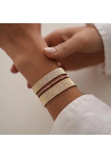 Kırmızı Mineli Dorika Altın Bileklik modelleri