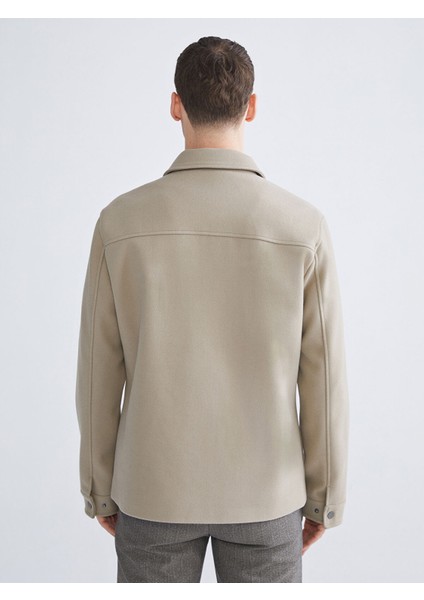 Yeni Sezon Standart Kalıp Gömlek Yaka Erkek Kaşe Mont indirimleri