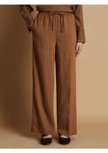 Yeni Sezon Beli Lastikli Modal Karışımlı Kadın Pantolon modelleri