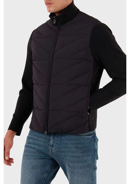 Kapitoneli Regular Fit Dik Yaka Fermuarlı Mont Erkek Mont EM003426 AF17823 UB118